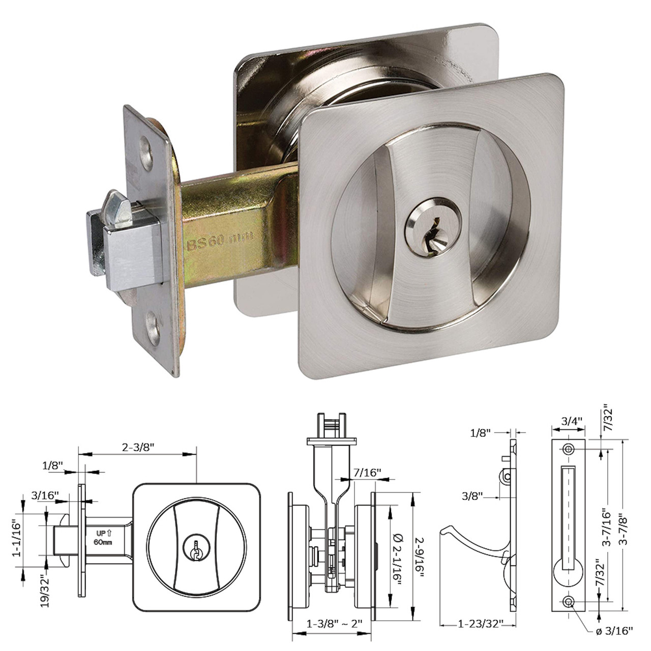 pocket door lock